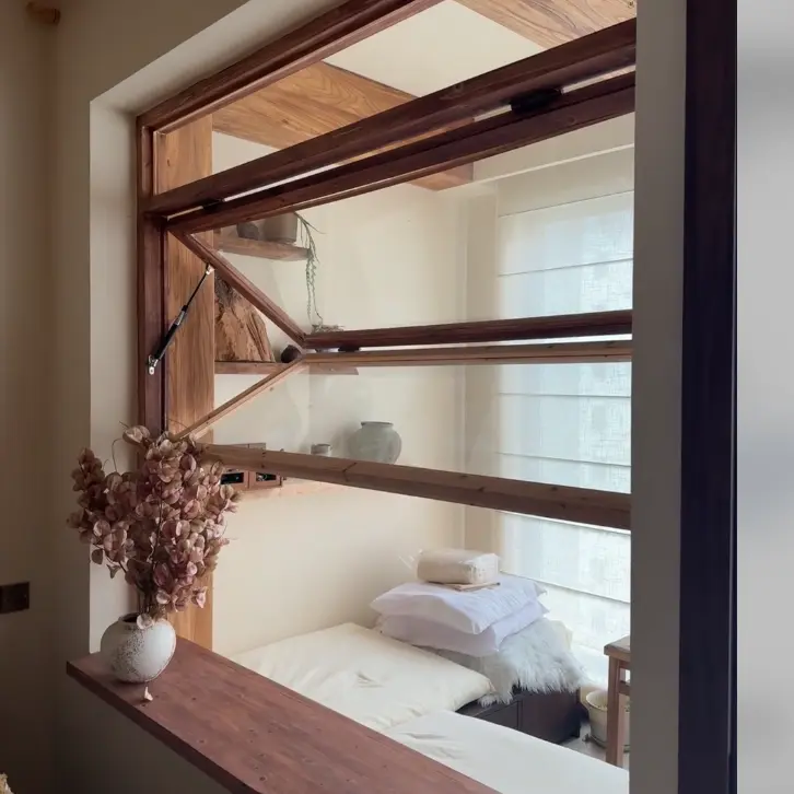 एल्युमिनियम मिश्र धातु शीर्ष-हिंग्ड विन्डोज