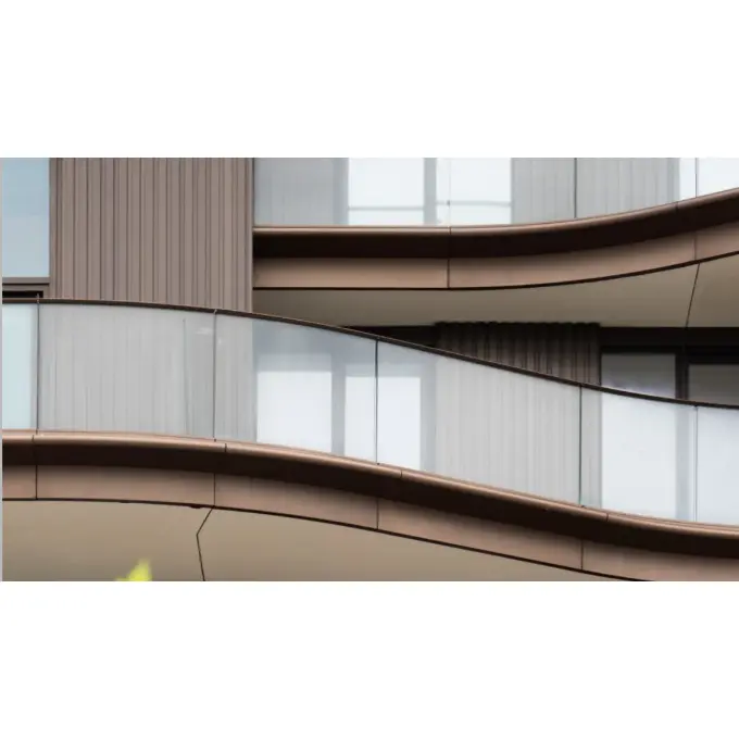 रेलिङका लागि आकारको गिलास